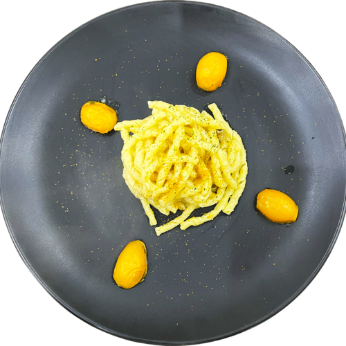 ricetta fusilli avellinesi pomodorini gialli alici, e bottarga