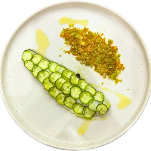 Ricetta Spigola in corsta di zucchine